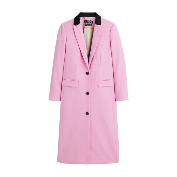 NWT J.Crew Alfie Topcoat in Picador Pink Italian Wool Blend Coat 10P - Picture 1 of 7